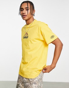 Желтая футболка с геометрической надписью Carhartt WIP-Желтый