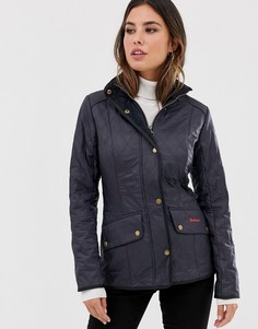 Темно-синяя куртка с вельветовым воротником Barbour Cavalry Polarquilt-Темно-синий