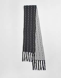 Черный двухсторонний шарф SVNX
