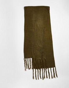 Большой шарф цвета хаки SVNX-Зеленый цвет