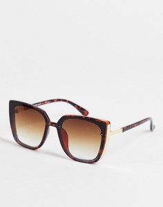 Солнцезащитные очки «кошачий глаз» AJ Morgan Face It-Коричневый цвет