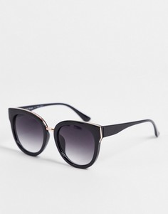 Солнцезащитные очки «кошачий глаз» в стиле oversized AJ Morgan Penelope-Черный
