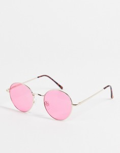 Круглые солнцезащитные очки AJ Morgan Oh Yeah-Розовый цвет