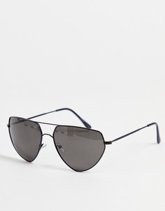 Солнцезащитные очки-авиаторы с треугольными линзами AJ Morgan Point Dume-Черный