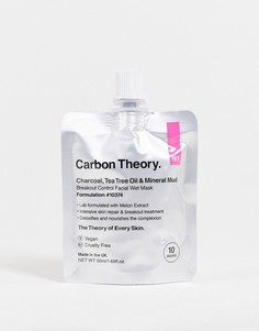 Влажная маска против акне с углем, маслом чайного дерева и минеральной грязью Carbon Theory, 50 мл-Бесцветный