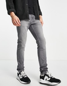 Серые выбеленные джинсы узкого кроя Criminal Damage-Серый