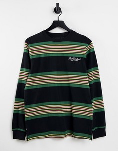 Лонгслив в полоску черного цвета The Hundreds Pier-Черный