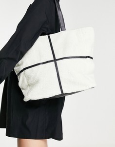 Коричневая плюшевая сумка SVNX-Коричневый цвет