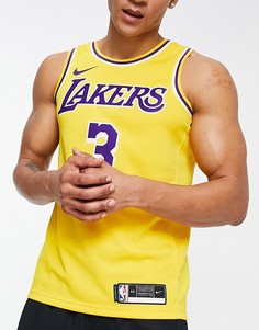 Желтая трикотажная майка Nike Basketball NBA LA Lakers Anthony Davis Swingman-Желтый