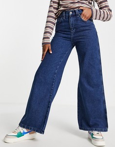 Свободные расклешенные джинсы цвета индиго Kickers-Голубой
