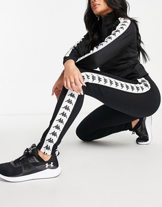 Черные спортивные брюки Kappa 222 Banda Anen-Черный