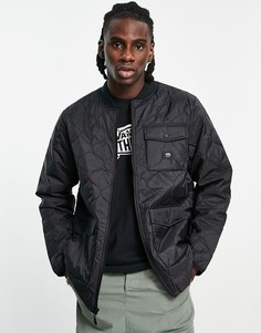 Черный стеганый бомбер Vans Hamilton