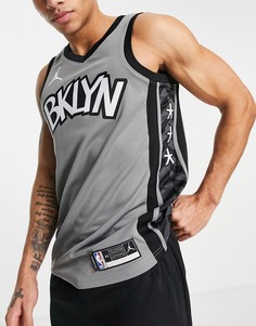 Черная баскетбольная майка команды Brooklyn Nets Nike Basketball NBA Swingman-Черный