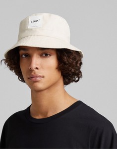 Панама цвета экрю Bershka-Светло-бежевый цвет