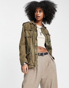 Зеленая легкая куртка в утилитарном стиле Free People-Зеленый цвет