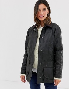 Шалфейно-зеленая вощеная куртка Barbour Beadnell-Зеленый цвет