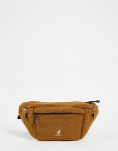 Коричневая флисовая сумка-кошелек на пояс Gramicci Boa-Коричневый цвет