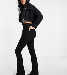 Черные расклешенные джинсы с завышенной талией Noisy May Tall-Черный