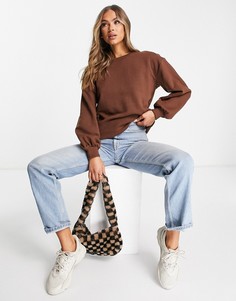 Шоколадно-коричневый oversized-свитер Threadbare Dixie-Коричневый цвет