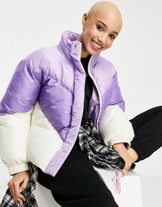 Фиолетовая утепленная куртка в горнолыжном стиле ASOS DESIGN-Разноцветный