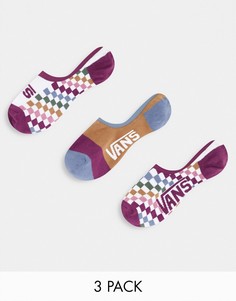 Набор из 3 пар разноцветных носков Vans Checked Out-Разноцветный