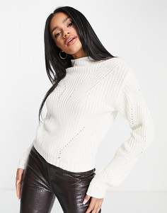 Белый вязаный джемпер NA-KD