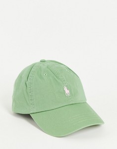 Зеленая кепка с логотипом Polo Ralph Lauren-Зеленый цвет