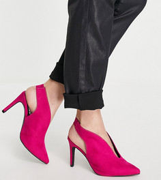Розовые туфли на каблуке для очень широкой стопы Simply Be Extra Wide Fit Peppa-Розовый цвет