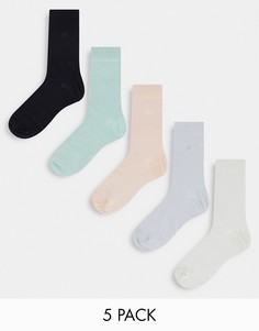 Набор из 5 пар носков разных цветов River Island-Разноцветный