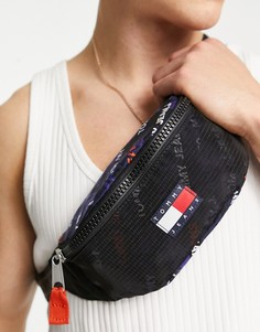 Черная сумка-кошелек на пояс в утилитарном стиле Tommy Jeans-Черный