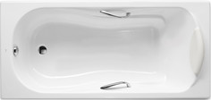 Чугунная ванна 170x80 см с противоскользящим покрытием Roca Haiti SET/2327G000R/526804210/150412330