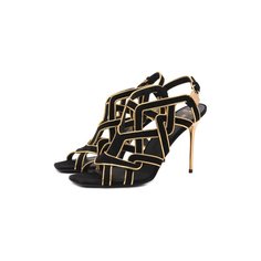 Замшевые босоножки Balmain