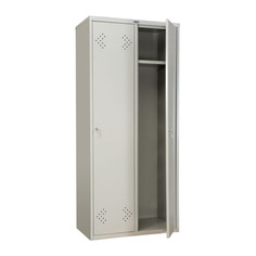 Шкаф для одежды Практик LS 21-80 (S23099552102) 1830x813x500мм 2секц. металл серый/серый