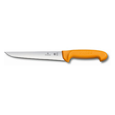 Нож кухонный Victorinox Sticking, разделочный, для мяса, 200мм, заточка прямая, стальной, желтый [5.8411.20]