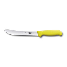Нож кухонный Victorinox Swibo, разделочный, 180мм, заточка прямая, стальной, желтый [5.7608.18]