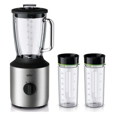 Блендер Braun JB3272.SI, стационарный, серебристый/черный