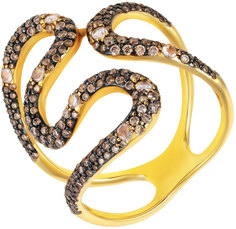 Золотые кольца Кольца JV R13716BR-D-Y-DN-YG