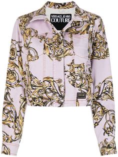 Versace Jeans Couture джинсовая куртка с принтом Regalia Baroque