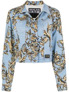Versace Jeans Couture джинсовая куртка с принтом Regalia Baroque