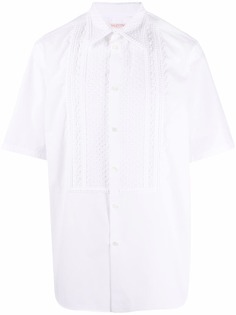 Valentino рубашка с короткими рукавами и вышивкой