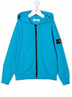 Stone Island Junior худи с нашивкой-логотипом