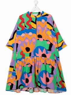 Stella McCartney Kids платье с абстрактным узором