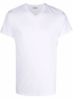 Jil Sander футболка с V-образным вырезом