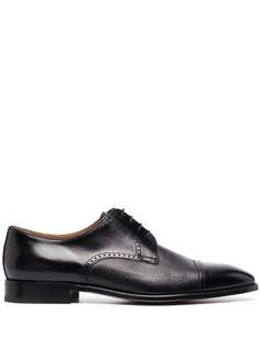 Corneliani туфли дерби с перфорацией