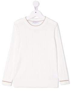 Brunello Cucinelli Kids джемпер тонкой вязки