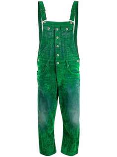Dsquared2 укороченный комбинезон с эффектом потертости