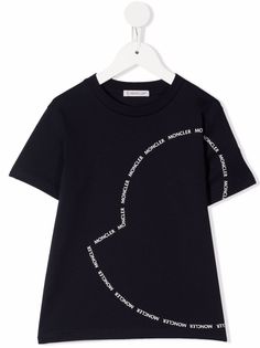 Moncler Enfant футболка с логотипом