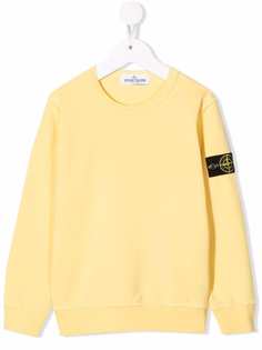 Stone Island Junior толстовка с нашивкой-логотипом