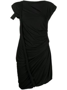 Helmut Lang платье мини со сборками