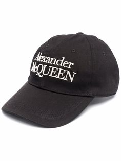 Alexander McQueen бейсболка с вышитым логотипом